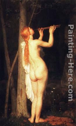 A Bacchante painting - Charles Gleyre A Bacchante art painting